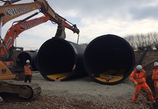Below-ground plastic pipes bring strength through flexibility